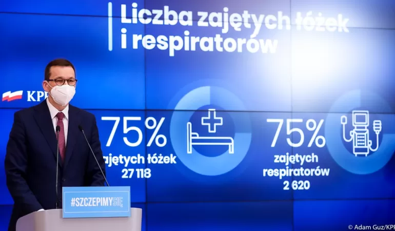 Konferencja premiera Mateusza Morawieckiego i ministra zdrowia Adama Niedzielskiego - 25.03.2021