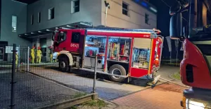 Pożar w warsztacie samochodowym przy ul. Skowronków
