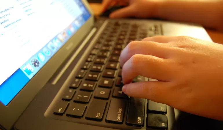 laptop, komputer, biznes, przedsiębiorca