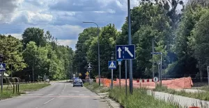 Niewybuch na budowie ścieżki rowerowej w ciągu al. Bielskiej - 15.05.2025