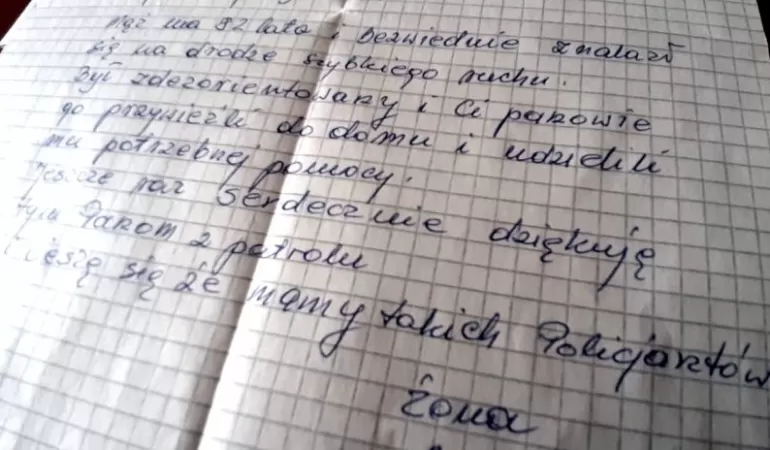 list mieszkanki, policja