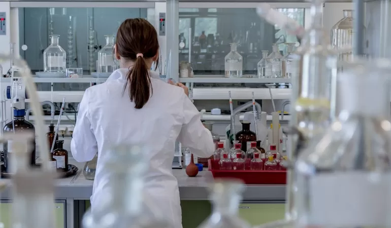 laboratorium, koronawirus, lekarz, wirus