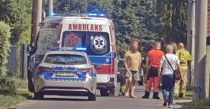 Mężczyzna spadł z balkonu. Interwencja pogotowia