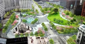 Mieszkaniec załączył do postu przykład centrum w Cleveland
