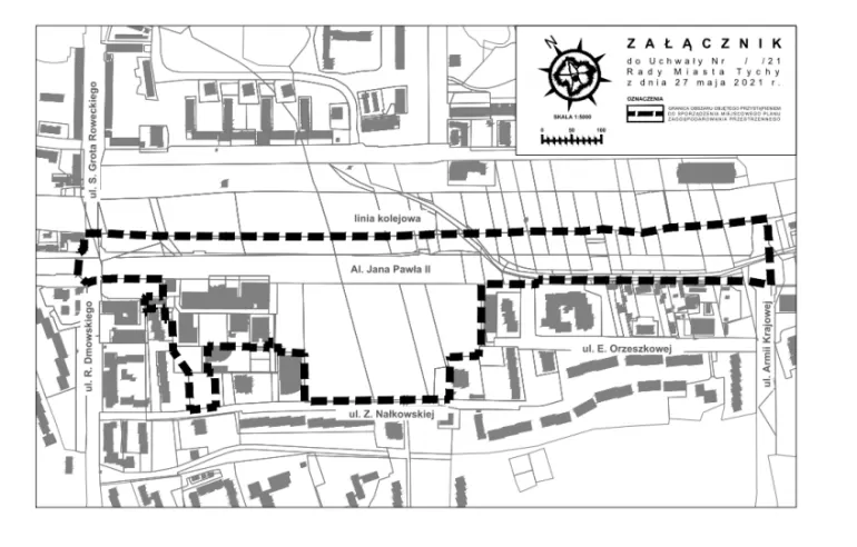 centrum Tychów - mapa