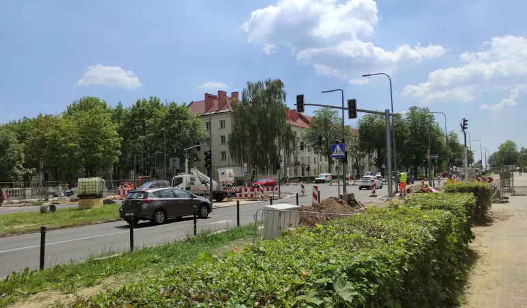 Cyganerii, remont chodnika