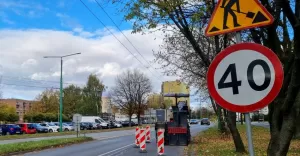 Wymiana nawierzchni na ulicy Dmowskiego - 08.11.2023