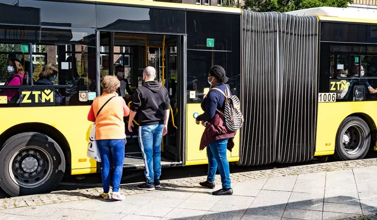 liczenie pasażerów, autobus
