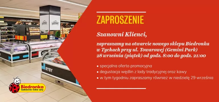 Biedronka w Gemini Park Tychy już otwarta