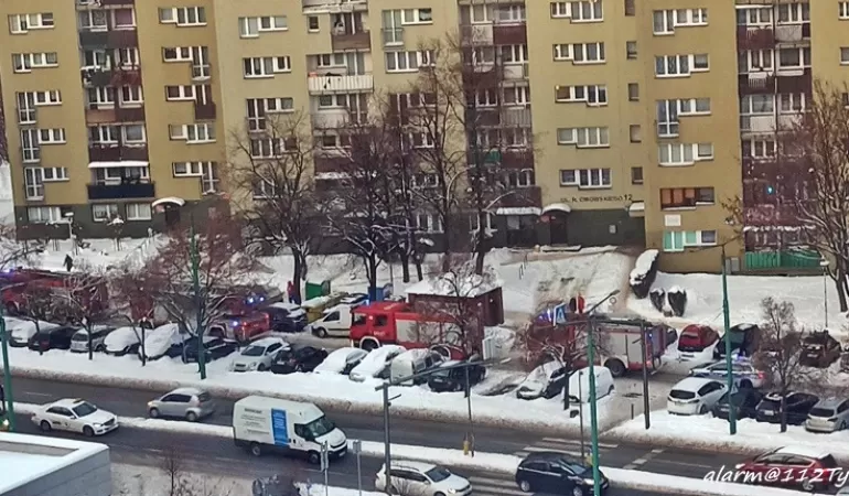 Pożar w piwnicy budynku wielorodzinnego