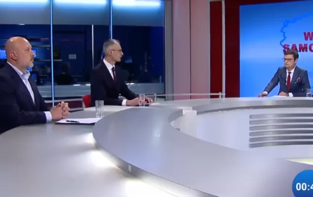 [WIDEO] Debata między Maciejem Gramatyką (KO) a Sławomirem Wróblem (PiS) w TVS