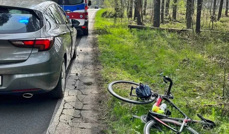 Potrącenie rowerzysty na ul. Bieruńskiej - 24.04.2023