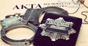 akta, dochodzenie, policja, kajdanki