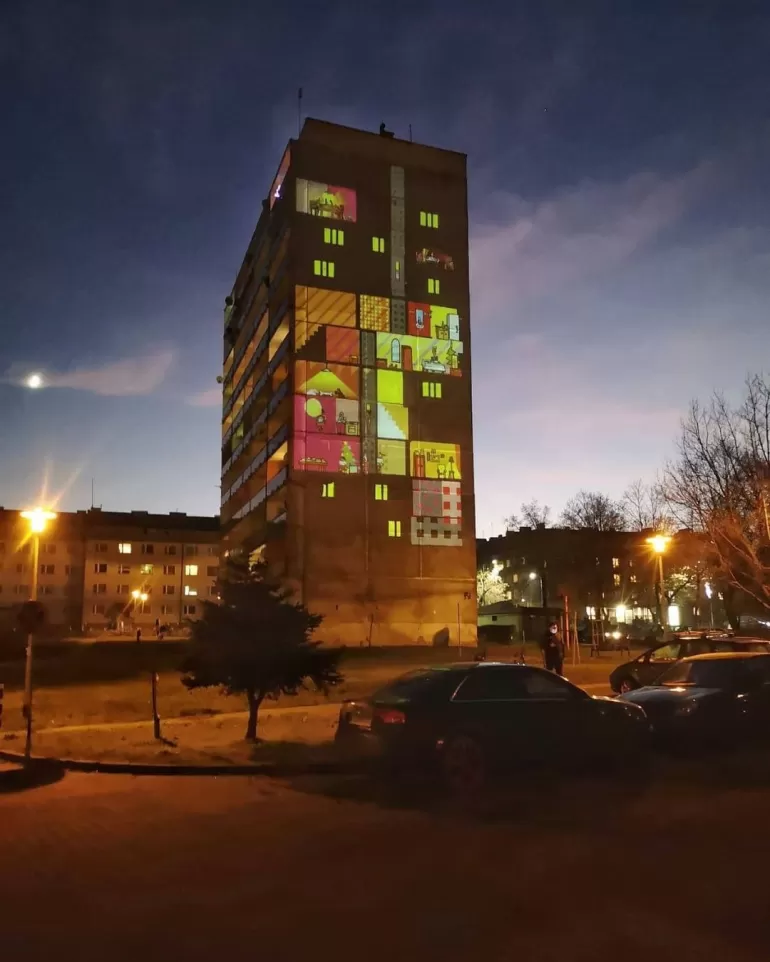 tychy,swieta2020,mapping,fotodnia,instagram