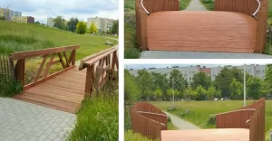 W Parku Jaworek zakończył się remont trzech kładek pieszych