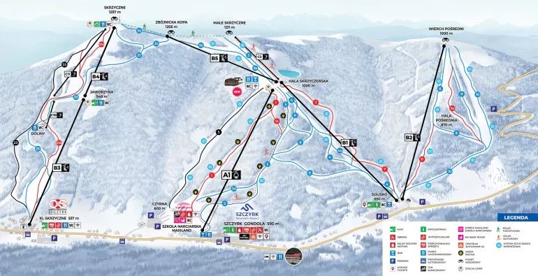 Szczyrk Mountain Resort mapa