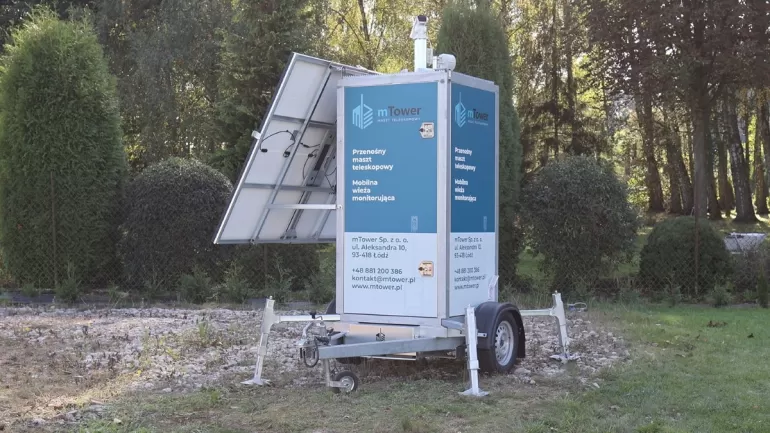 Mobilne wieże do monitoringu