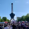 [ZDJĘCIA] Sławomir Mentzen spotkał się z tyszanami na Placu pod Żyrafą