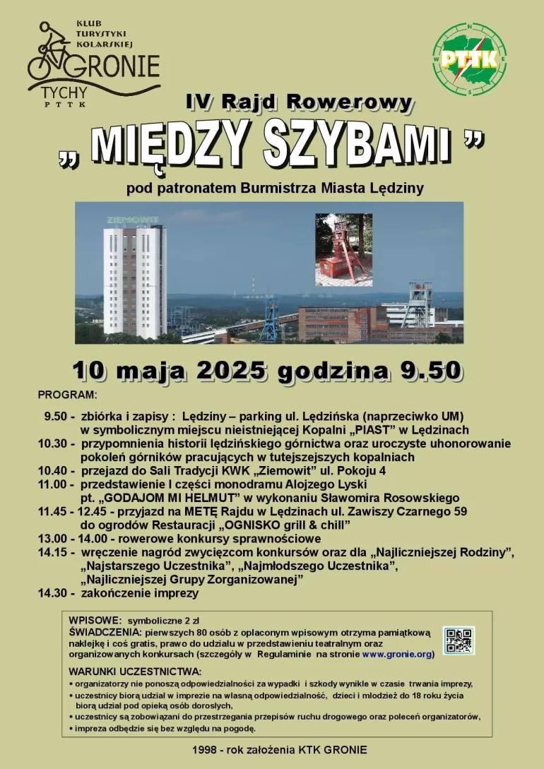 IV Rajd Rowerowy „MIĘDZY SZYBAMI” - 10.05.2025