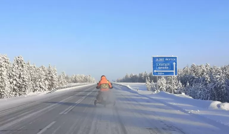 Tysza's Marek Suslik conquered Siberia in winter on a motorcycle