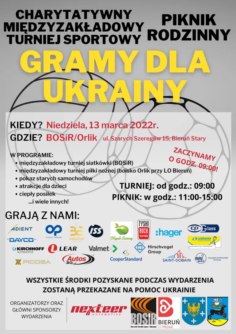 Charytatywny piknik rodzinny dla Ukrainy w Tychach!