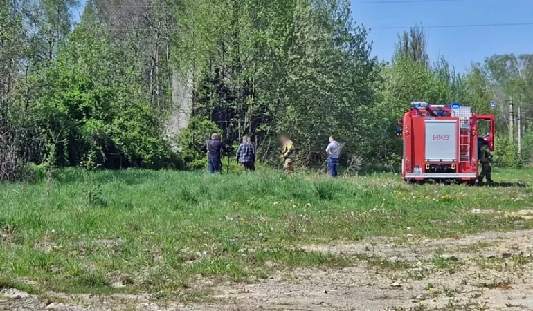 Pożar traw i nieużytków przy ulicy Mostowej