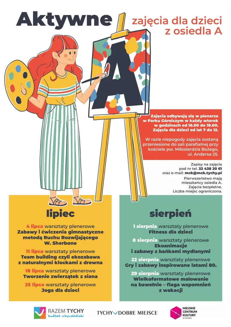 Aktywne A - warsztaty dla dzieci na tyskim osiedlu!