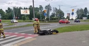 Zderzenie motocykla z osobówką na ul. Armii Krajowej - 01.06.2025