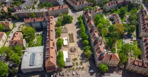 Plac Baczyńskeigo po rozszczelnieniu - 04.2025